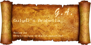 Gulyás Arabella névjegykártya